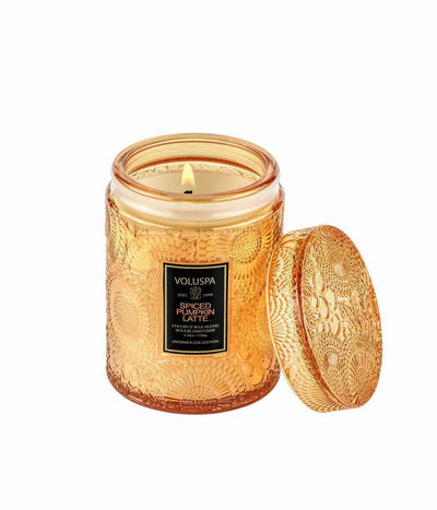 Voluspa maža žvakė stikle Spiced Pumpkin Latte, 2 nuotrauka