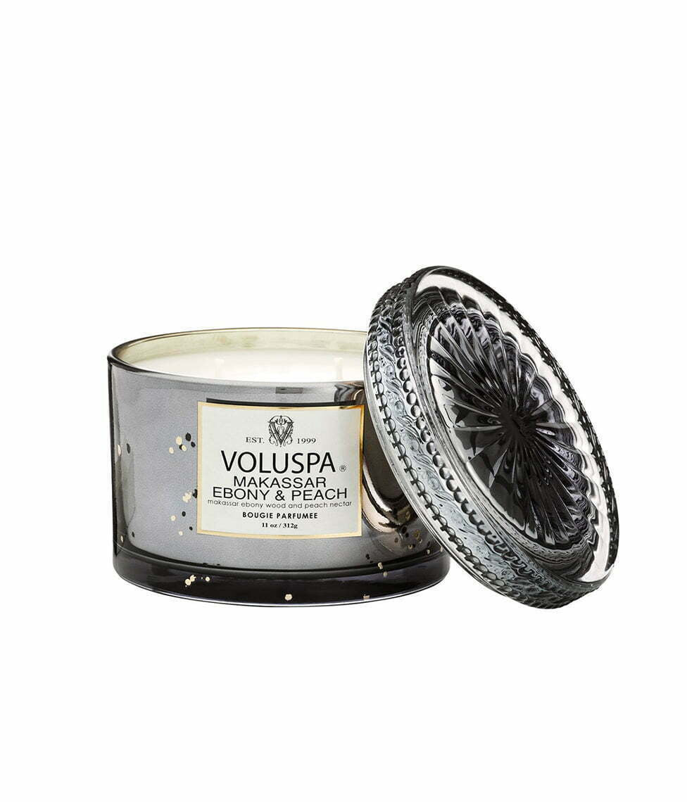 Voluspa žvakė Makassar Ebony & Peach, 2 nuotrauka
