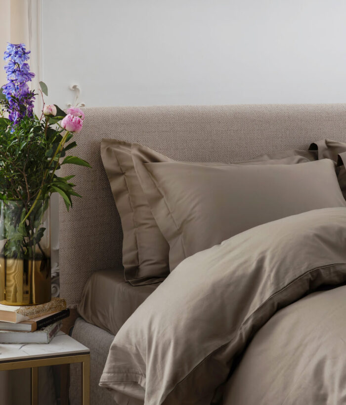 Satino patalynės komplektas Solid Grey Cliff - Image 2