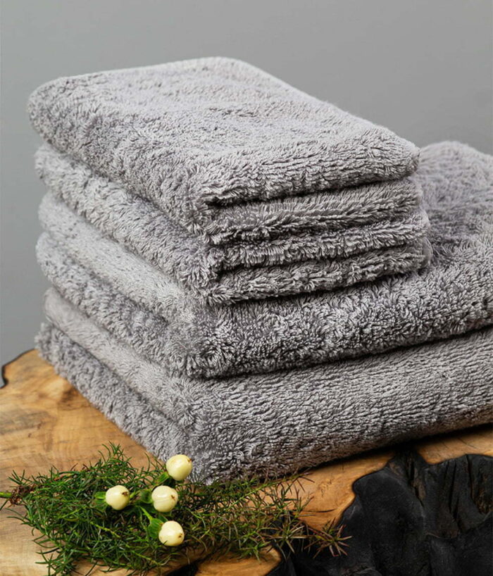 Bath towel Plain Soft Anthracite - Image 1