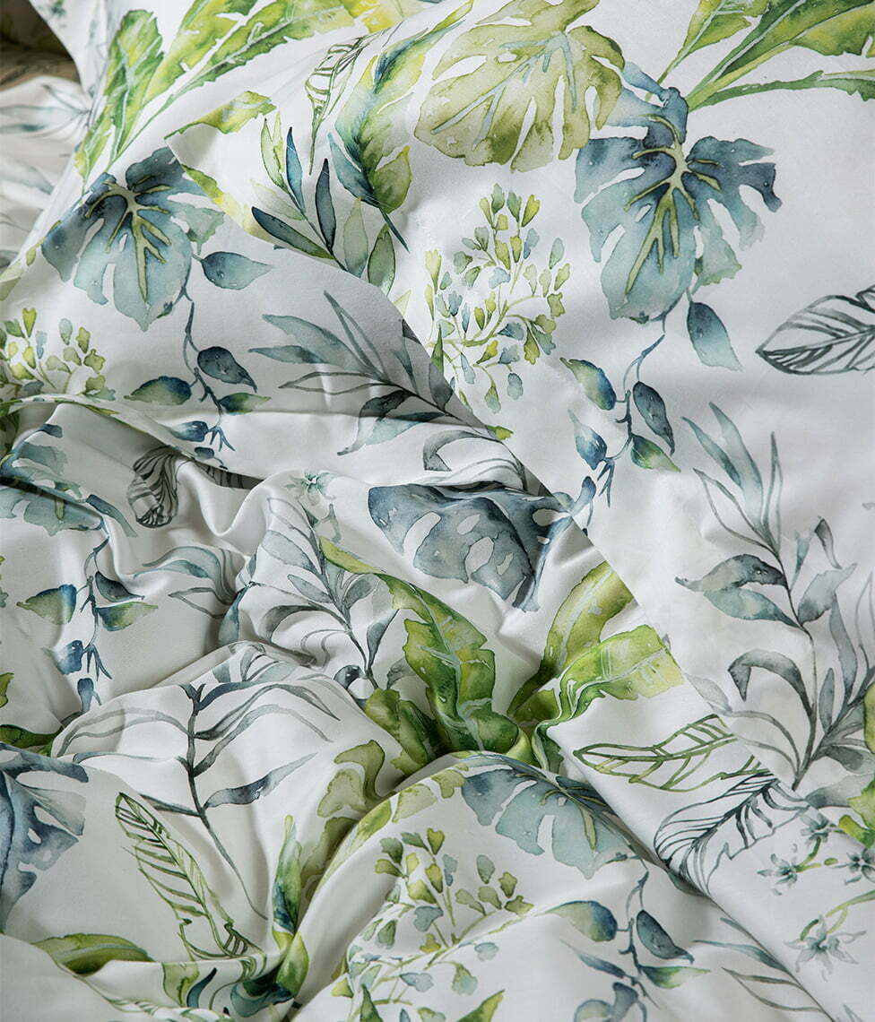 Decoflux-patalynės-komplektas-Flora-costera-almond-gėlėta-satinas-bed-linen-set-pillowcase