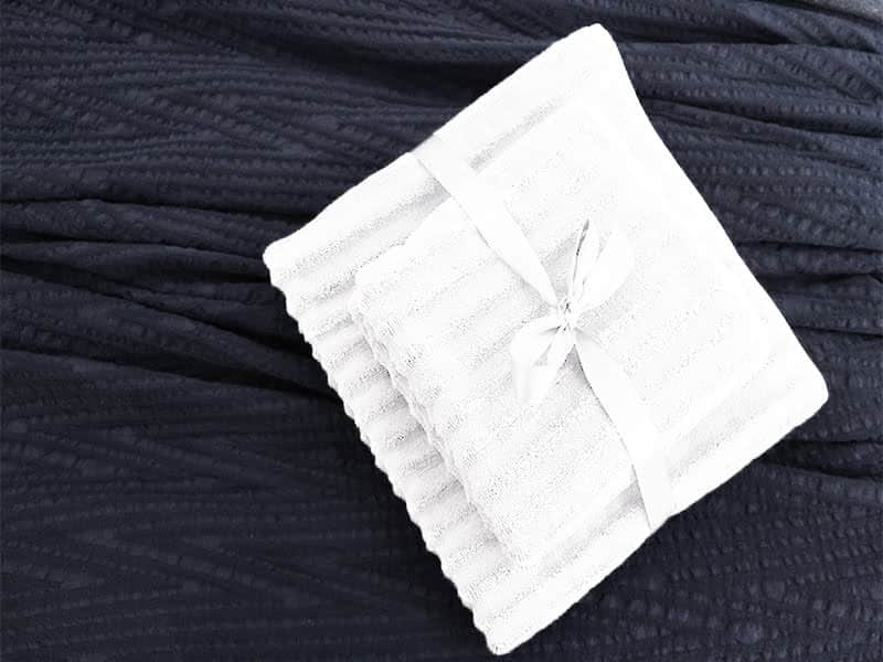 Håndklædestriber Hvid