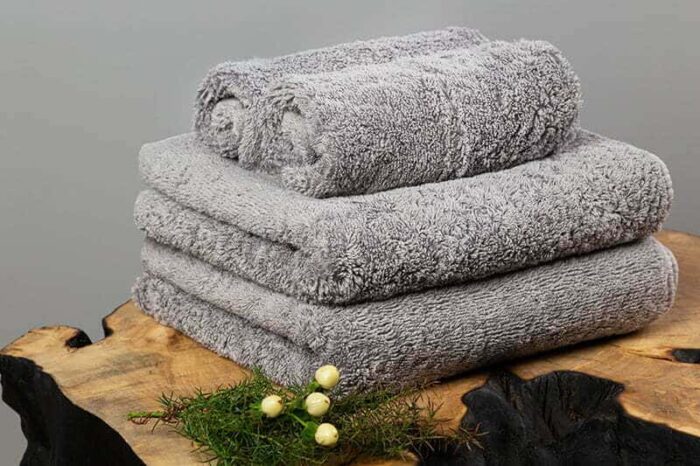Bath towel Plain Soft Anthracite - Image 3