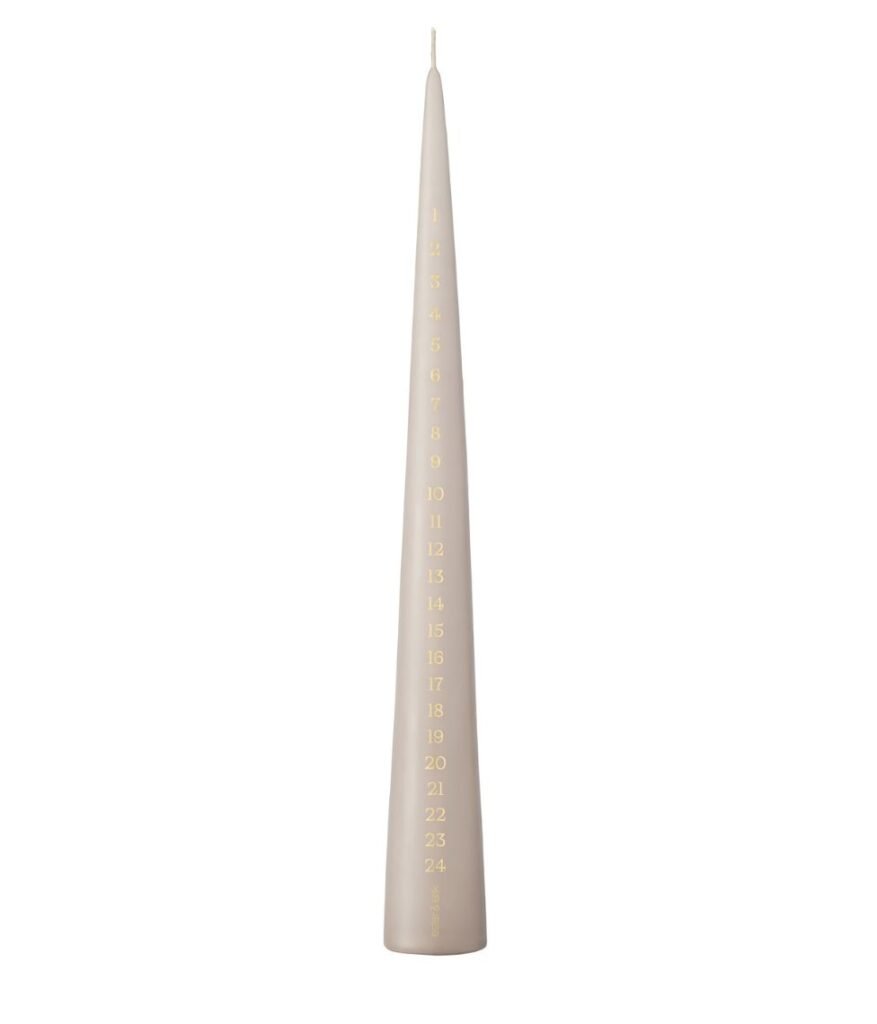 Advent candle cone Ester & Erik Linen Grey DecoFlux