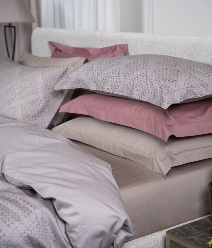 Decoflux-patalynės-komplektas-Mesh Almond-Mesh-back-kreminė-spalvos-satinas-medvilnė-bed-linen-set-pillowcase