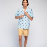 Linen shirt Ice Blue - Agnė Kišonaitė (Unisex)