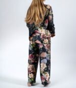 decoflux-satino-pizama-ilga-kelnes-marskiniai-magic-garden-dark-blue-melyna (1)