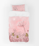 Vaikiškas satino patalynės komplektas DF Teddy Rose - Image 2