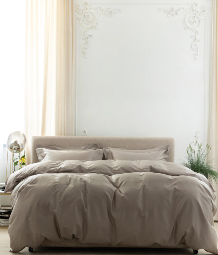 Komplet pościeli satynowej Almond - Image 2