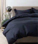 Satino patalynės komplektas Solid Anthracite - Image 3
