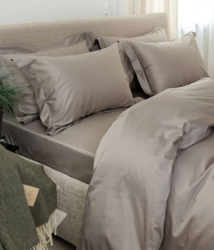 Komplet pościeli satynowej Almond - Image 4