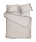 Satino patalynės komplektas Solid Ivory - Image 5