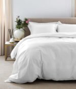 Satino patalynės komplektas Solid White