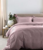 Satino pagalvės užvalkalas Solid Rose Quartz - Image 4