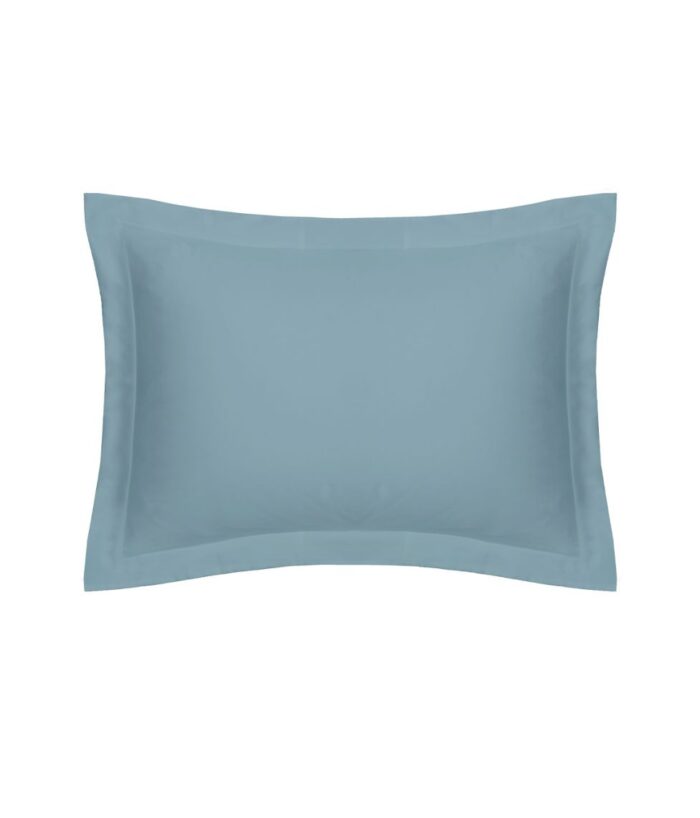 Satino pagalvės užvalkalas Solid Blue Bell - Image 1