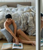 Satino patalynės komplektas Boho Fog & Boho Fog Back - Image 7