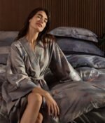 Sateen bed linen set Lilies, M. K. Čiurlionis