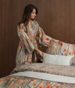 sateen bathrobe kimono Poppy - Image 2