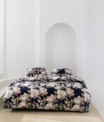 Satino patalynės komplektas Harmony Dark Blue