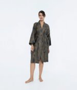 Satino chalatas kimono Mirage Gold - Image 5