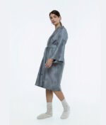 Satino chalatas kimono Mirage Grey - Image 4