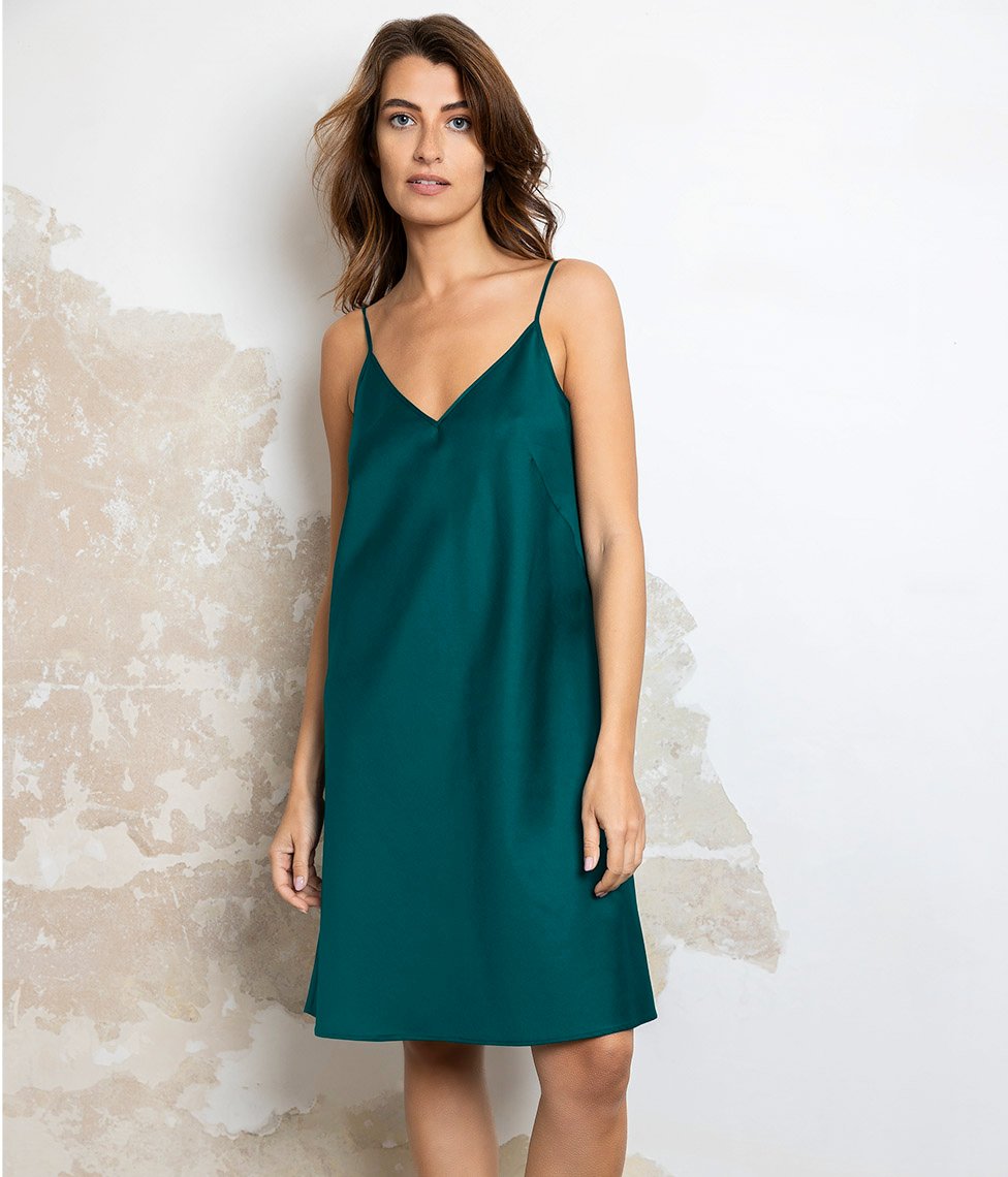 Naktiniai Pižama (naktiniai) Solid Teal - Image 1