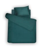 Satino patalynės komplektas Solid Teal - Image 6
