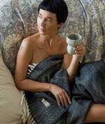 Vilnonis pledas Twist Noir, 130x190cm - Image 2