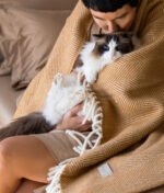 Vilnonis pledas Twist Toffee, 130x190cm - Image 6