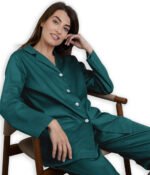 Pižama (marškiniai + kelnės) Solid Teal