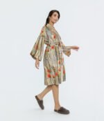 sateen bathrobe kimono Poppy - Image 3