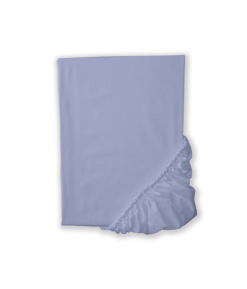 FRENCH BLUE_fitted shee Sateen fitted sheet Solid French Blue - Image 1