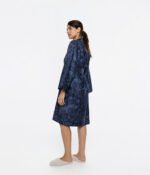Sateen bathrobe kimono Boho Indigo - Image 4
