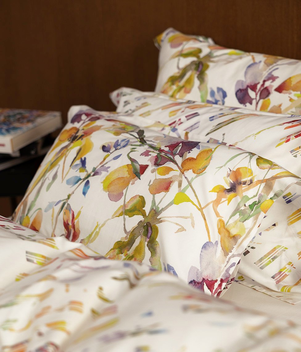 Rainbow 2 Satino pagalvės užvalkalas Rainbow White & Diagonal White - Image 1