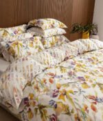 Satino pagalvės užvalkalas Rainbow White & Diagonal White - Image 4