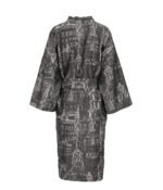 Satino chalatas kimono su maišeliu Slapta Meilė Love Story of Royal Vilnius Anthracite - Image 2