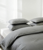 Satino pagalvės užvalkalas Stripe In Line Grey - Image 3