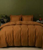 Satino pagalvės užvalkalas Stripe In Line Cinnamon - Image 3