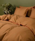 Satino pagalvės užvalkalas Stripe In Line Cinnamon - Image 2