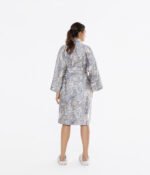 Sateen bathrobe kimono Boho Fog - Image 5