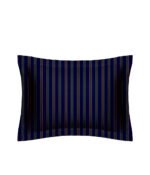 Satino pagalvės užvalkalas Etno Baltic & Stripe In Line Dark Blue - Image 2