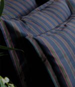 Satino pagalvės užvalkalas Etno Baltic & Stripe In Line Dark Blue - Image 3