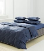 Satino pagalvės užvalkalas Stripe In Line Indigo - Image 4