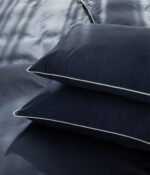 Satino pagalvės užvalkalas Stripe In Line Indigo