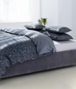 Satino patalynės komplektas Jaquard Grey & Stripe In Line Grey - Image 3