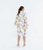 Satino chalatas kimono Rainbow White - Image 6