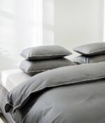 Satino pagalvės užvalkalas Stripe In Line Grey - Image 3