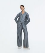 Pižama (marškiniai+kelnės) Stripe In Line Grey - Image 2