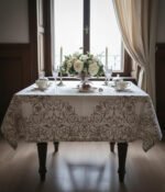 Lininė staltiesė Gobelin Brown - Image 4