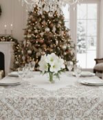 Lininė staltiesė Gobelin Brown - Image 3